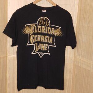 Florida Georgia Line Mens Black Concert Tee Large